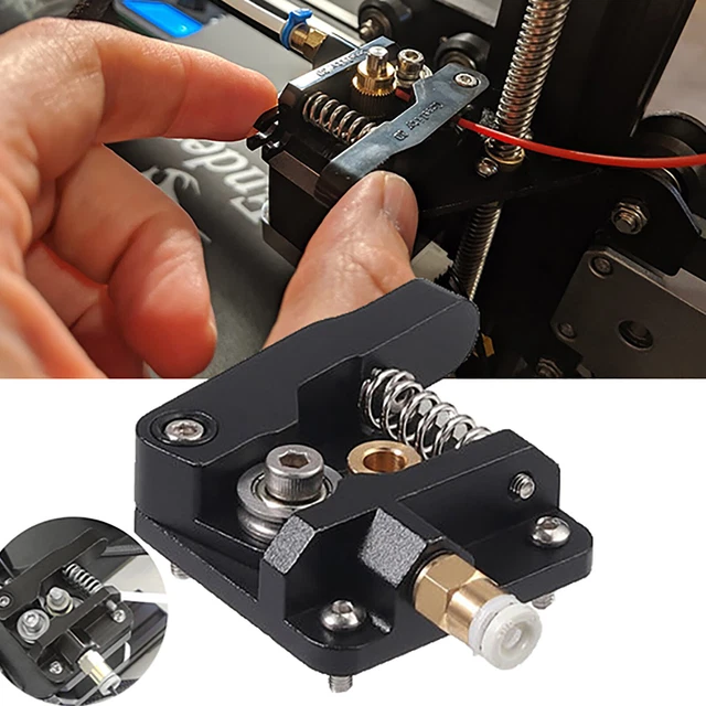 Aluminium metal extruder parts in black for Ender 3D MK8 Reality CR-10S printer