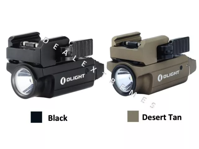 Olight PL-MINI Valkyrie 2  Rechargeable Pistol Light 600 lumen Black& Desert Tan