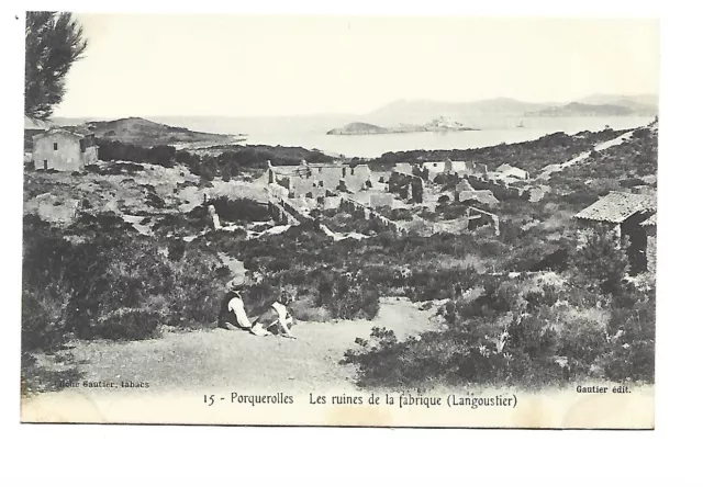 83 Ile De Porquerolles - Les Ruines De La Fabrique ( Langoustier )