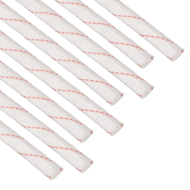 6mm Fibre Verre écran Manchon pour Protection 1500V 125C 2.6pieds 8Pcs