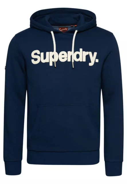 SUPERDRY MENS NEW Vintage Logo NS Hoodie Overhead Long Sleeve Pullover Navy  Blue £49.99 - PicClick UK