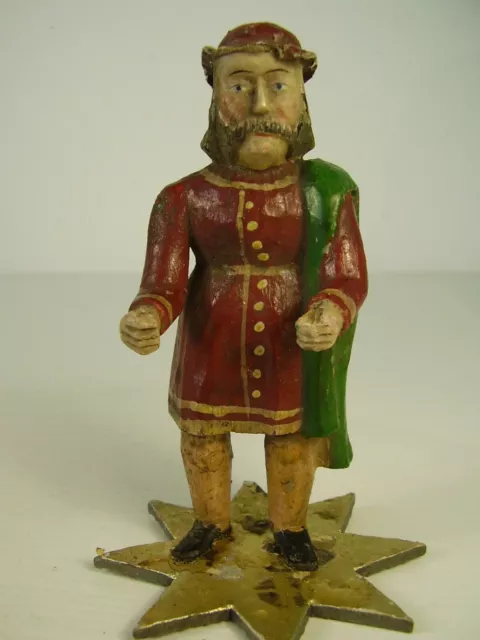 Antike Seltene Biedermeier Krippen Figur Holz Antike Seltene Biedermeier Krippen Figur Holz
