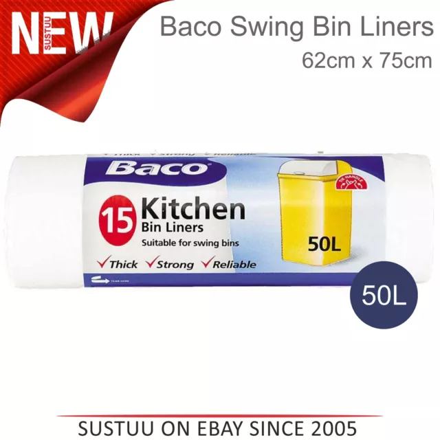 Baco Cocina Hogar Habitación Residuo Cesta Columpio Bolsas de Basura Cajón Lazo