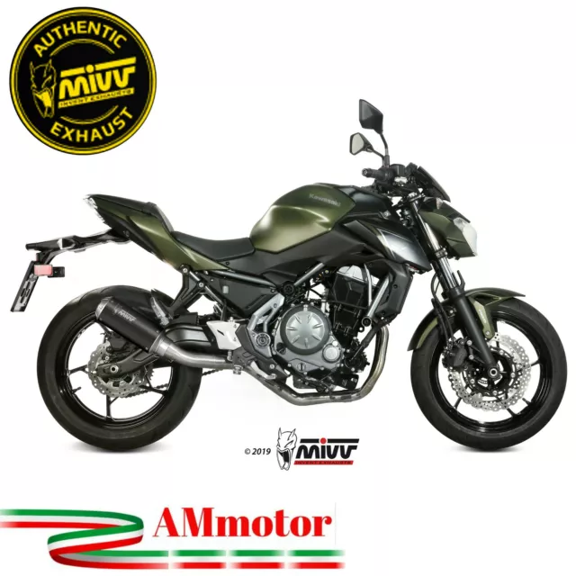 Scarico Mivv Kawasaki Z 650 2020 Per Moto Completo Terminale MK3 Inox Nero