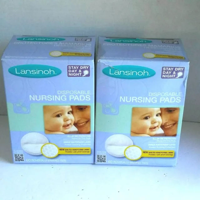 Lansinoh Stay Dry Disposable Nursing Pads 120 Pads Total