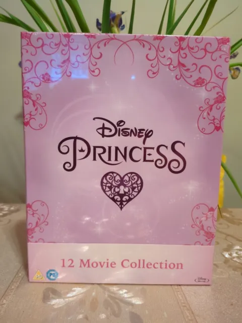Disney Princess: Complete 12-Movie Collection (Blu-ray, 2019, 12-Disc Set) New