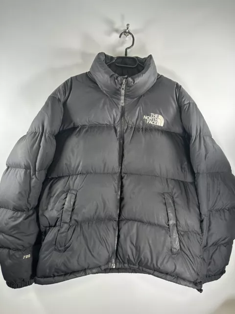 Giacca tampone The North Face nera 1996 retrò Nuptse da uomo 700 piumino taglia UK taglia grande