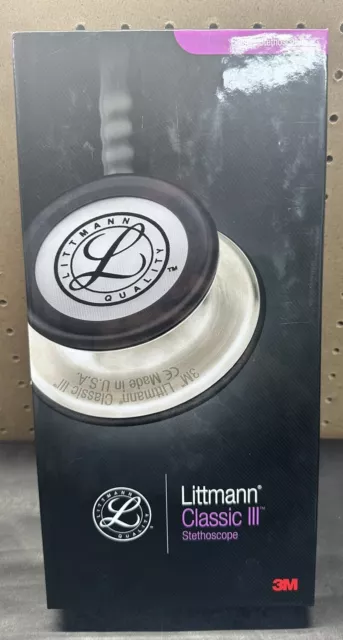 3M Littmann Classic III Monitoring Stethoscope Black Tube, 27 inch 5620