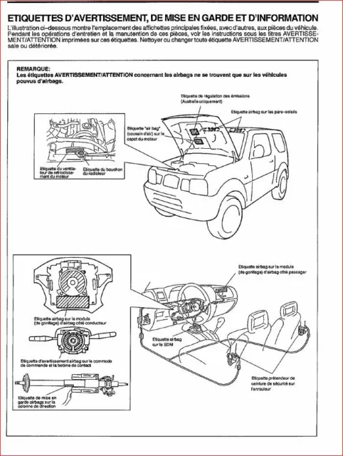 manuel atelier entretien technique réparation suzuki jimny