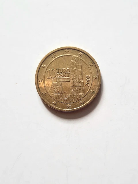 10 Euro Cent, Austria,  2002