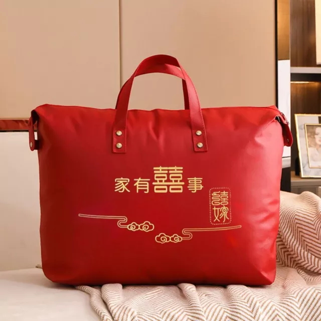 Blessing Letter Quilt Storage Bag Chinese Style Flet Packaging Bag Handbag