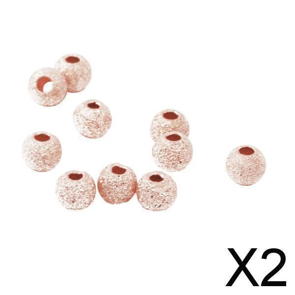 2X 10pcs 925 Gold Stieg Glück-lose Perlen DIY Armband Schmuck Machen Handwerk