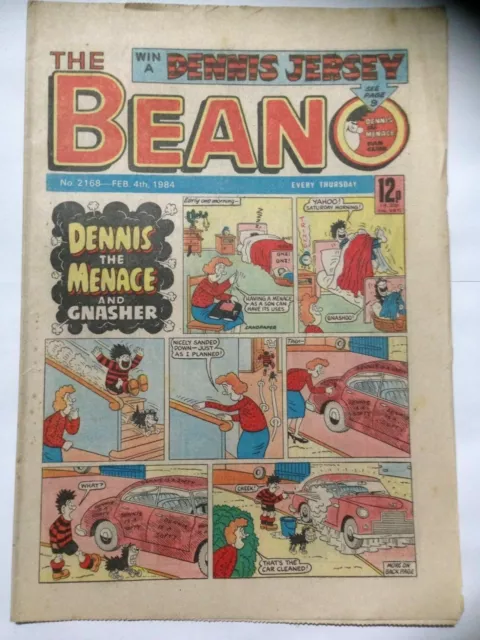 DC Thompson THE BEANO Comic. Issue 2168. February 4th 1984. **Free UK Postage**