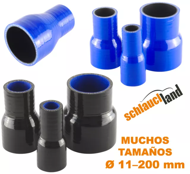 MANGUERA REDUCTOR Reducción SILICONA TUBO flexible Adaptador Conector Goma Aire