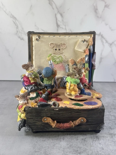 VINTAGE 1988 ENESCO Toyland Action Musical Music Box with Original