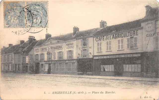 91-Angerville-Place Du March-Cafe De L Agriculture-N 6012-B/0057
