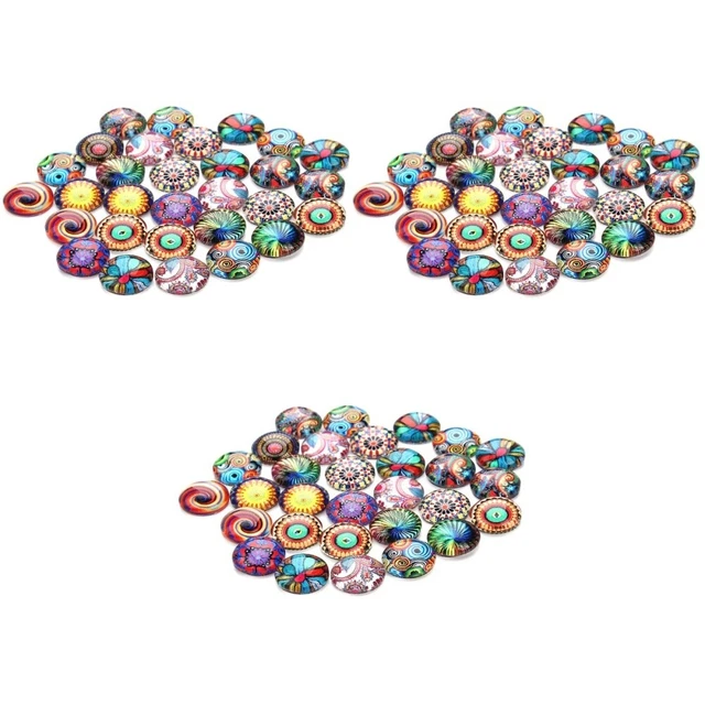 3x Runde Glas Dome Cabochons Glas Cabochons Schmuck Machen