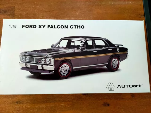 Biante 1:18 Ford Falcon XY GT HO  Model Car Onyx Black RARE GTHO