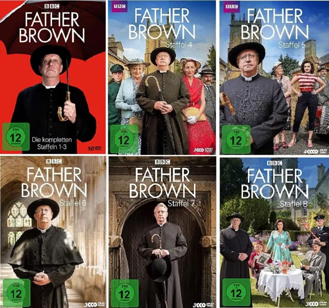 26 DVDs * FATHER BROWN - SEASON / STAFFEL 1+2+3+4+5+6+7+8 IM SET # NEU OVP W