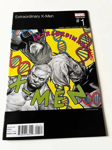 EXTRAORDINARY X-MEN #1 HIP HOP HOMAGE VARIANT Marvel Comic Signed Sanford Greene