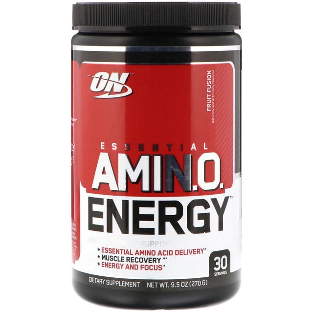 2 X Optimum Nutrition, ESSENTIAL AMIN.O. ENERGY, Fruit Fusion, 9,5 oz (270 g)