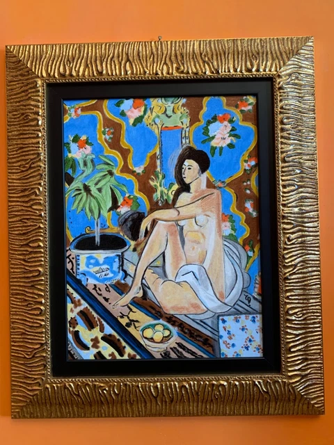 Henri Matisse,falso d'autore,figura decorativa su sfondo ornamentale,1925 /1926