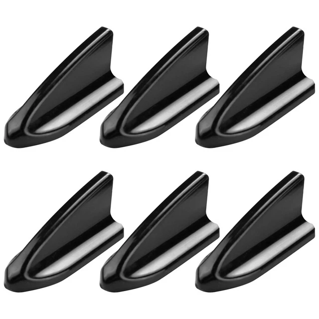 6 pz kit spoiler pinne squalo tetto auto nero stile EVO PP L2K9