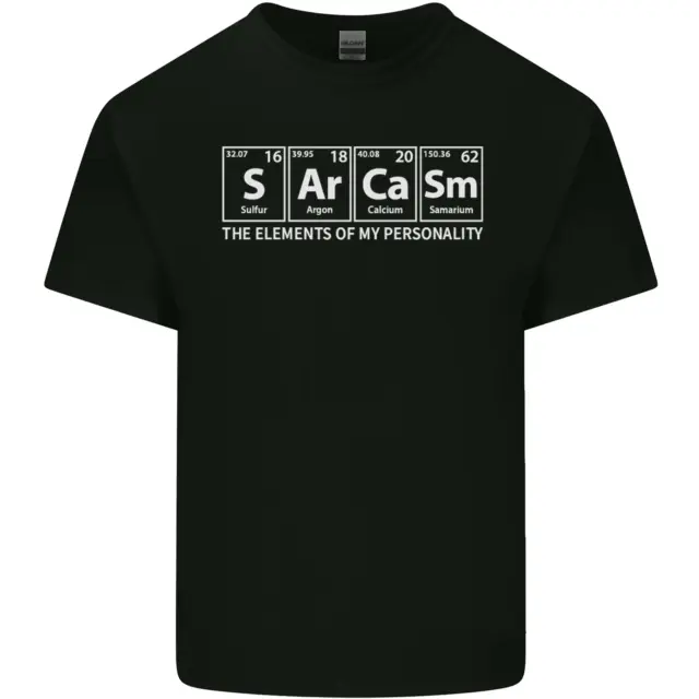 Sarcasm the Elements Personality Funny ECG Kids T-Shirt Childrens