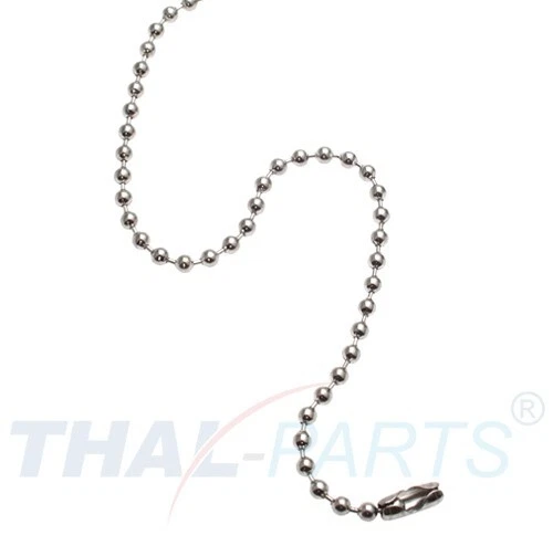 100 piezas cadenas esféricas 3,2 mm x 150 mm plata con cierre cadena esférica cadena