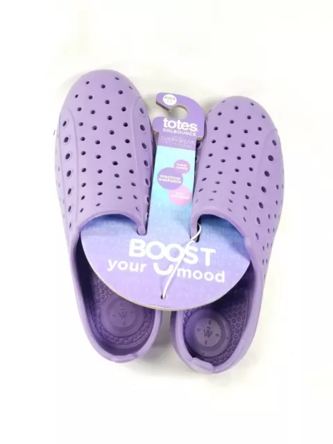 Totes SolBounce Everywear Technology Purple Unisex Kids Clog Size 2-3 New