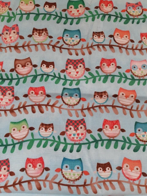 Friendly Forest 2014 | Jessica Flick | Tissus SPX | Hiboux sur branches. 45 x 110 cm