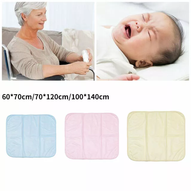 Washable Wetting Protective Dry Mats Absorbent Reusable Incontinence Bed Pad AU