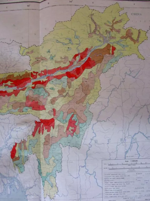 Eastern India village types compared c.1979 huge National Atlas of India map 3