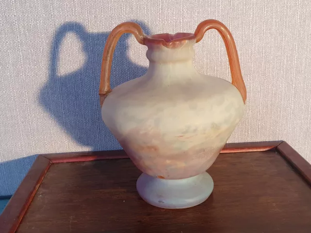 Ancien Vase En Pate De Verre De Daum Nancy En L Etat