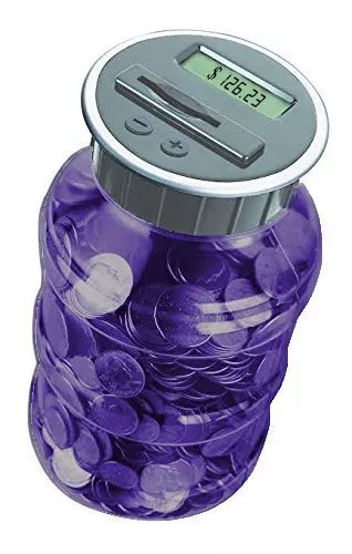 Digital Coin Counter Money Jar Saving Piggy Bank for Kids Adults