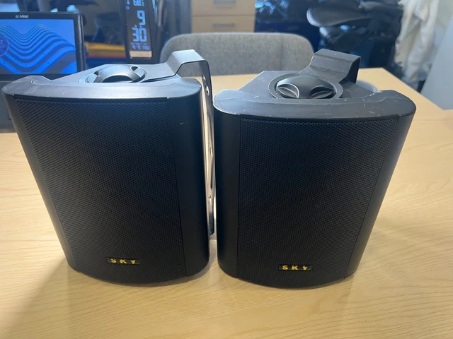 SKY PASSIVE BLACK HI-FI SPEAKERS RCK1 Pair, with brackets £16.13 ...