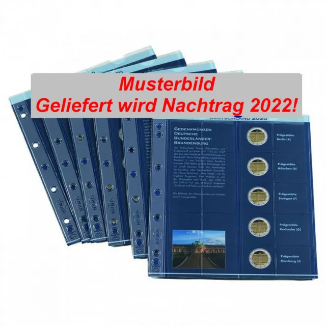 Nachtrag 2022 für Leuchtturm NUMIS 2-EURO-Album (367508)