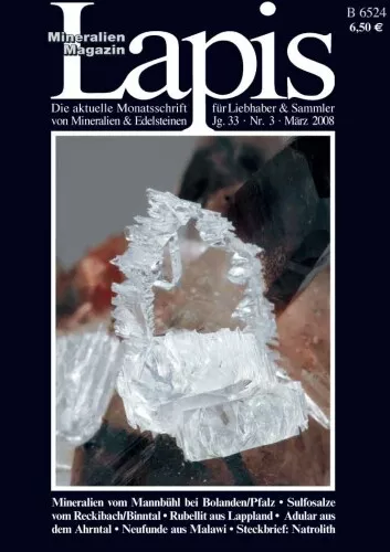 Mineralien Lapis He 03 Mär 2008 NATROLITH Binntal Pegmatit Tirol Pseudomorphose