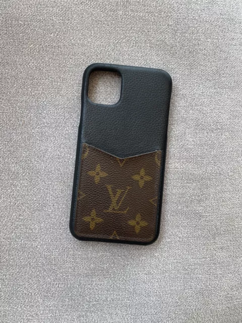 Louis Vuitton M63899 iPhone Case X/XS Bumper Monogram Charm Used from Japan