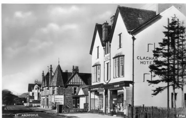 Clachan Hotel Shop Aberfoyle unused RP old pc J B White