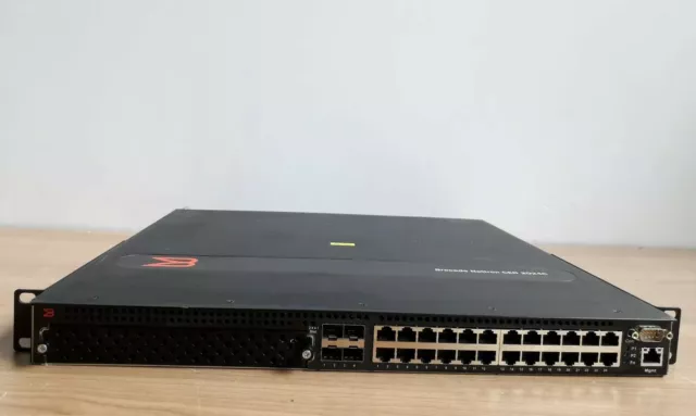 Brocade NetIron NI-CER-2024C-RT-AC With Dual Power Supply and Rack mount