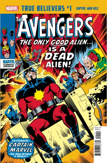 True Believers Empyre Mar-vell #1 () Marvel Comics Comic Book 2020