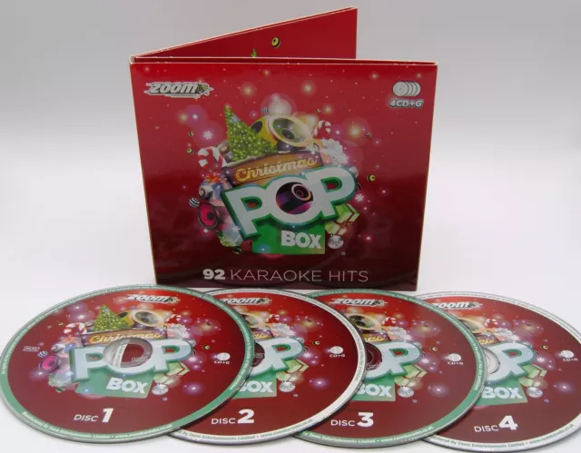 Zoom Karaoke Christmas Pop Box - 4 CD+G Set - 92 Christmas Karaoke Hits!