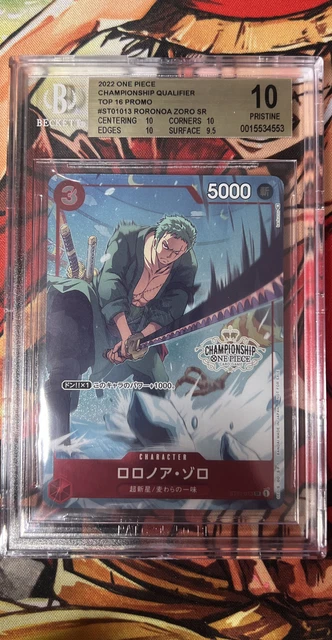 ONE PIECE CARD Zoro Promo Championship Top 16 BGS 10