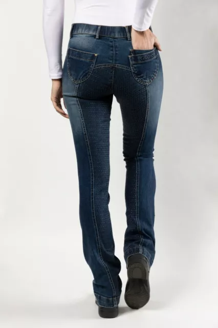 Reithose Damen Vollbesatz Jeans Bootcut Jodhpur GRASHORN, Gr. 34-46, 72-88