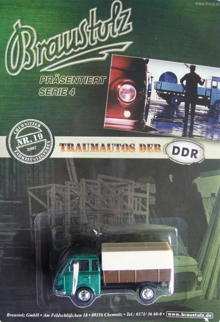 Braustolz Br.- Traumautos der DDR (Nr. 19) +++ IFA Barkas B1000 Pritsche + Plane