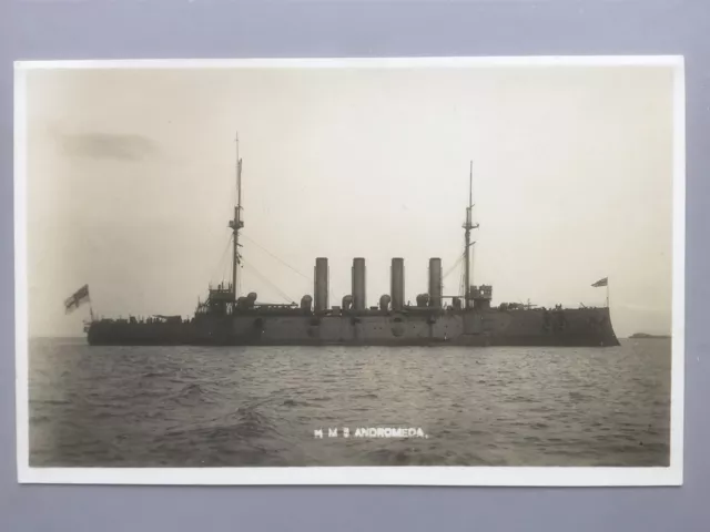 HMS Andrómeda (1897) Primera Guerra Mundial diadema clase crucero RP postal