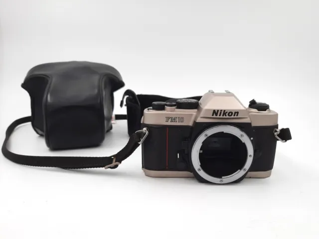 Nikon Fm10 35Mm Slr Film Camera *Vintage* Body & Case Only