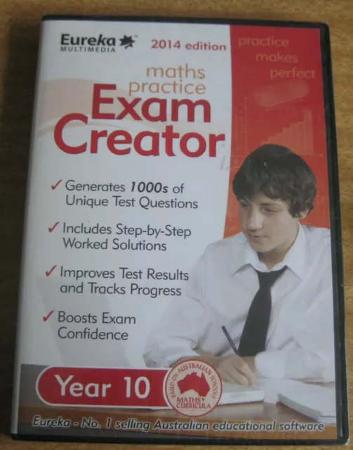 1 X Pc Cd - Maths Practice Exam Creator - Year 10 - 2014 Edition -  Still Sealed