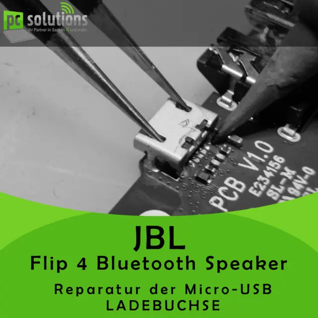 REPARATUR Micro USB Socket Ladebuchse Speaker JBL Flip 4 Bluetooth Lautsprecher